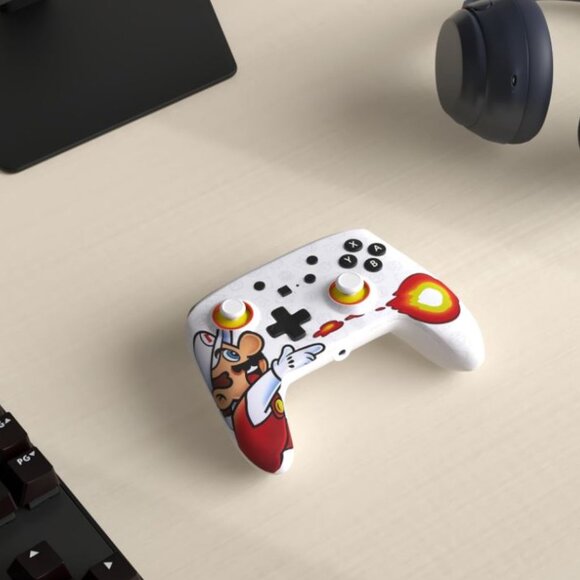 Enhanced Wired Controller for Nintendo Switch - Fireball Mario, Gamepad